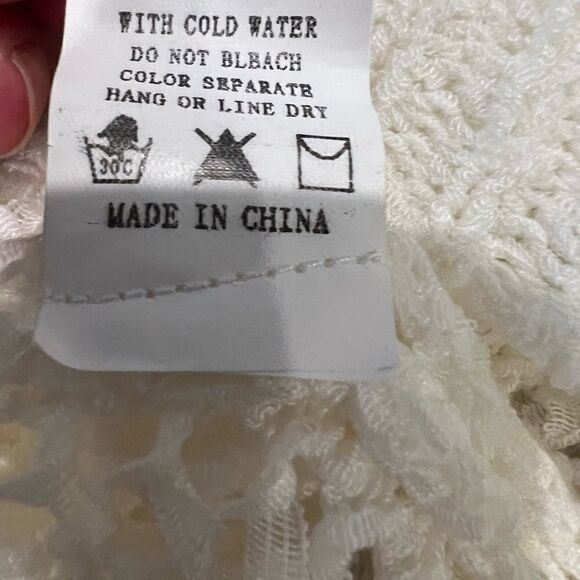 Dreamers Open knit Crew neck Sweater Size M/L - Picture 5 of 7